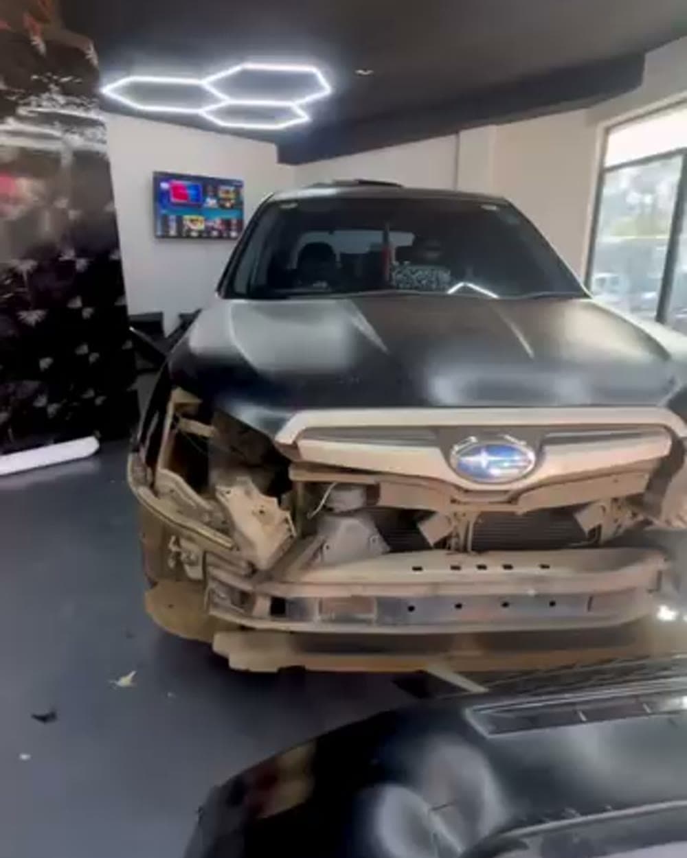 Subaru Forester XT before — Matte black